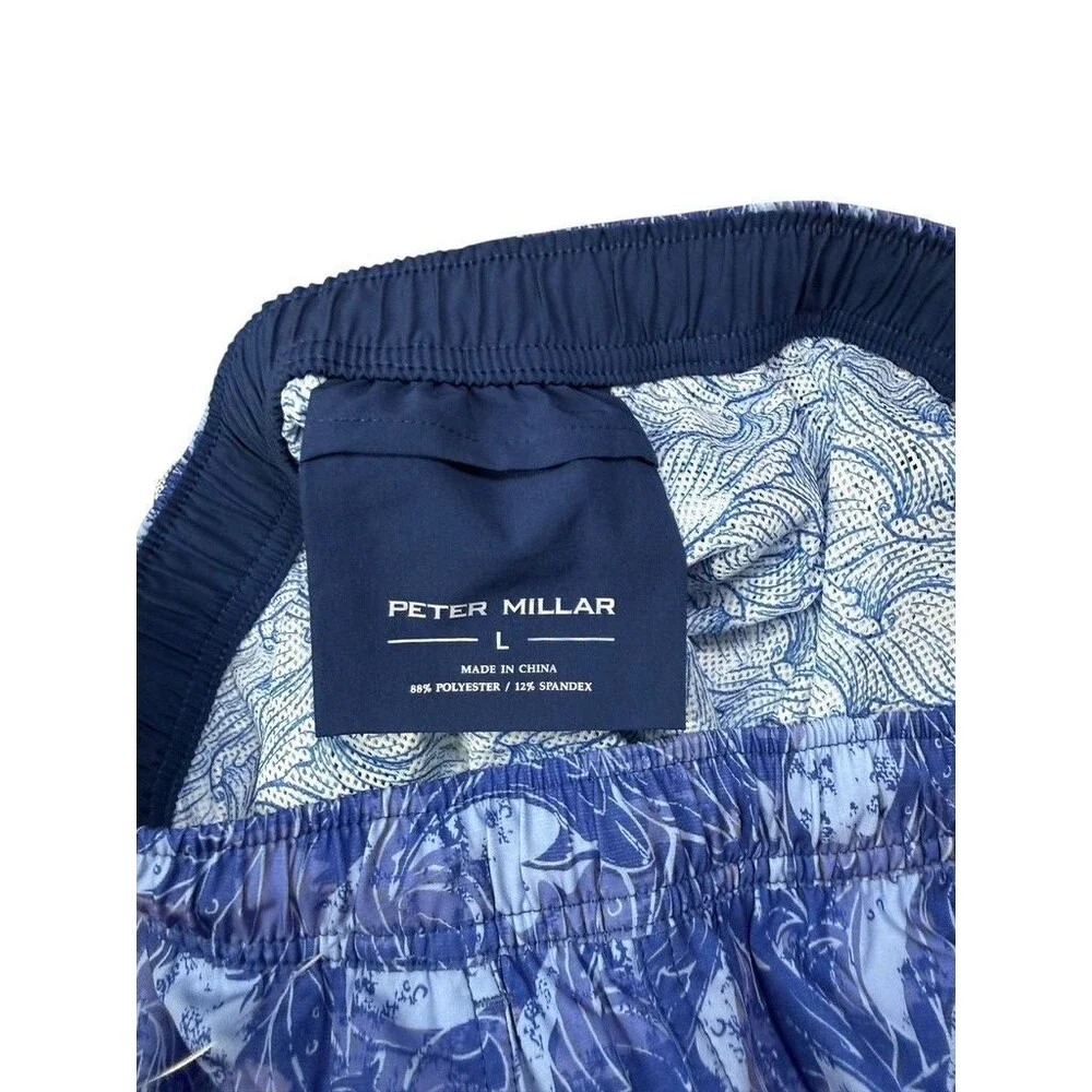 Lined Swim Trunks Shark Sighting Crown Shorts Beach